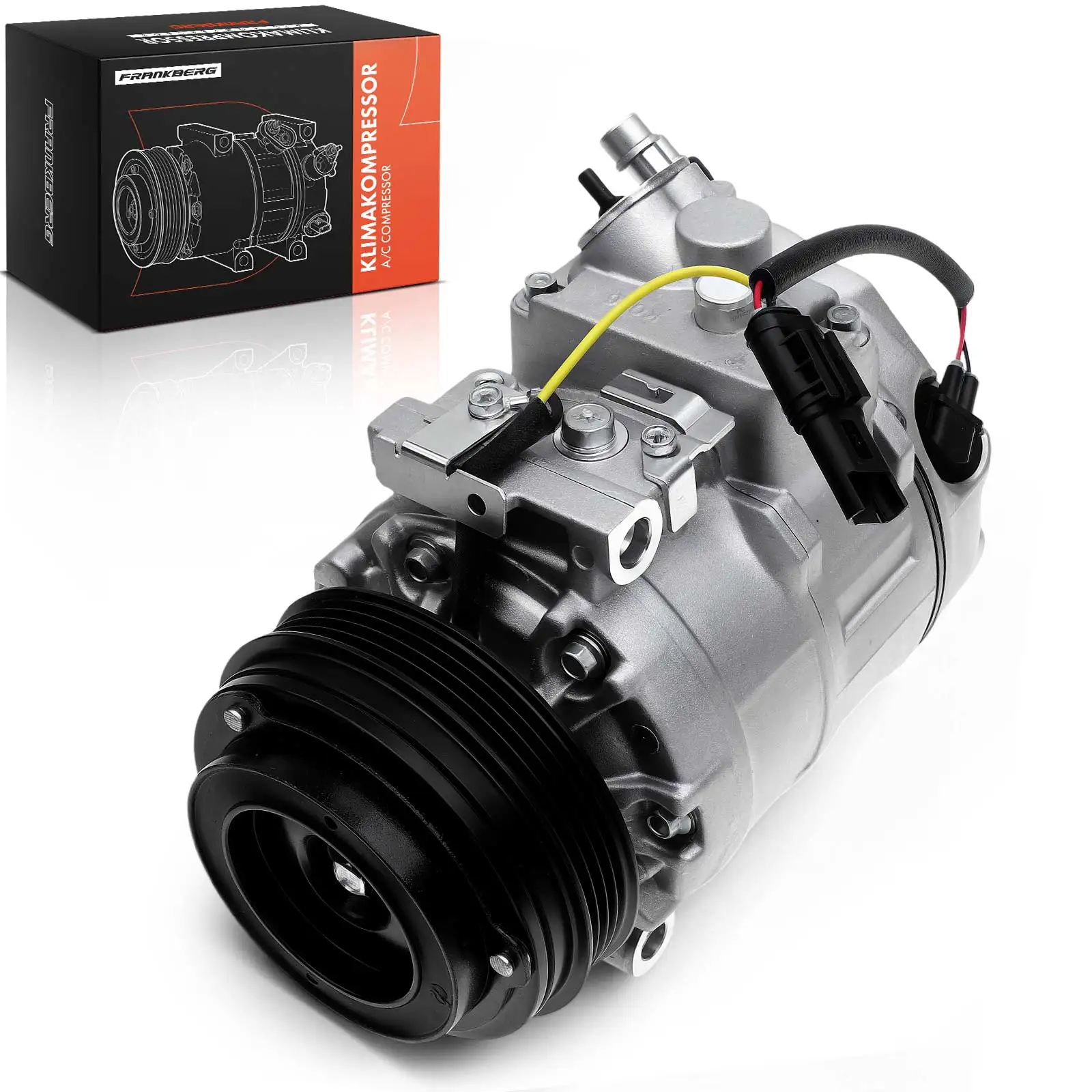 Frankberg 1x AC-compressor voor BMW 5-serie E60 E61 6-serie E63 E64 3.0L 2007-2010 64529180547 64526946871 64509180547 4474472601571