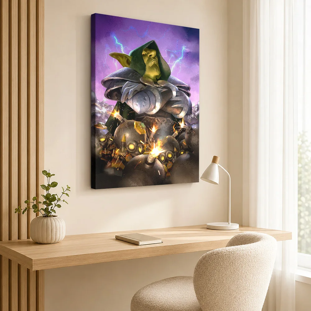 Dr Boom Framed Canvas Print Posters Digital Style Canvas Wall Art With Personalized Photo For Studio Ideal Dedicated Fan Gift