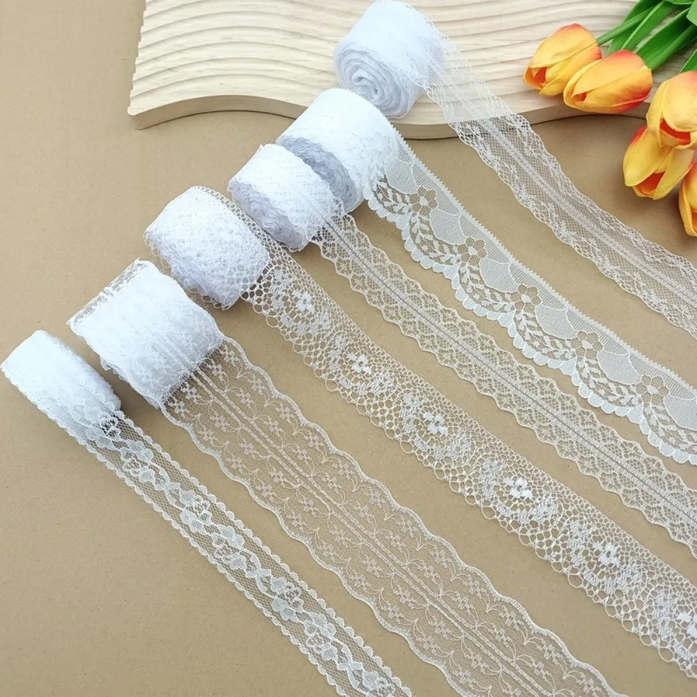 

New White Lace Packing Material Embroidered DIY Lace Sewing Ribbon Wedding Decoration