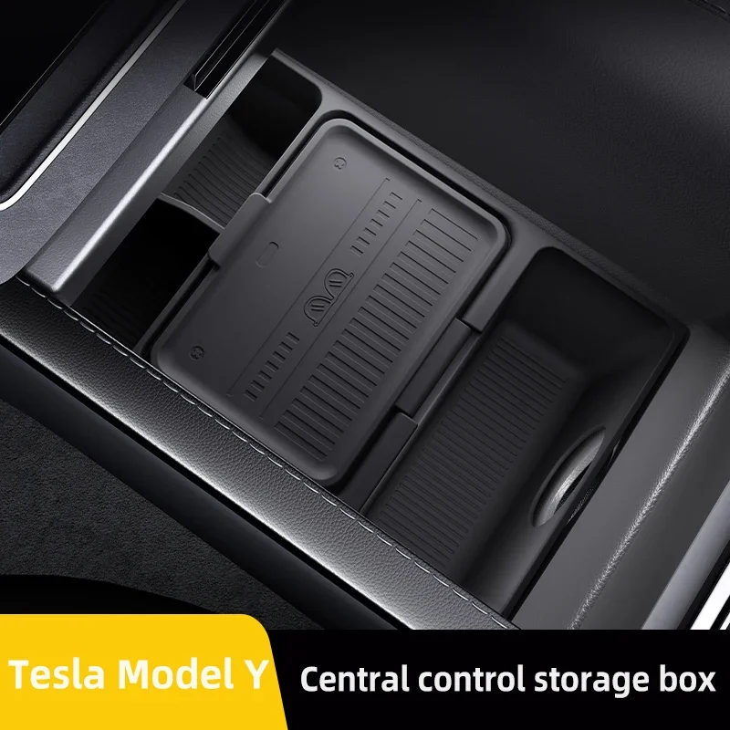 

Индивидуальный органайзер для нижней центральной консоли Tesla Model 3 Y, силиконовый лоток OEM-цвета, противоскользящий, аксессуар для автомобиля MCat