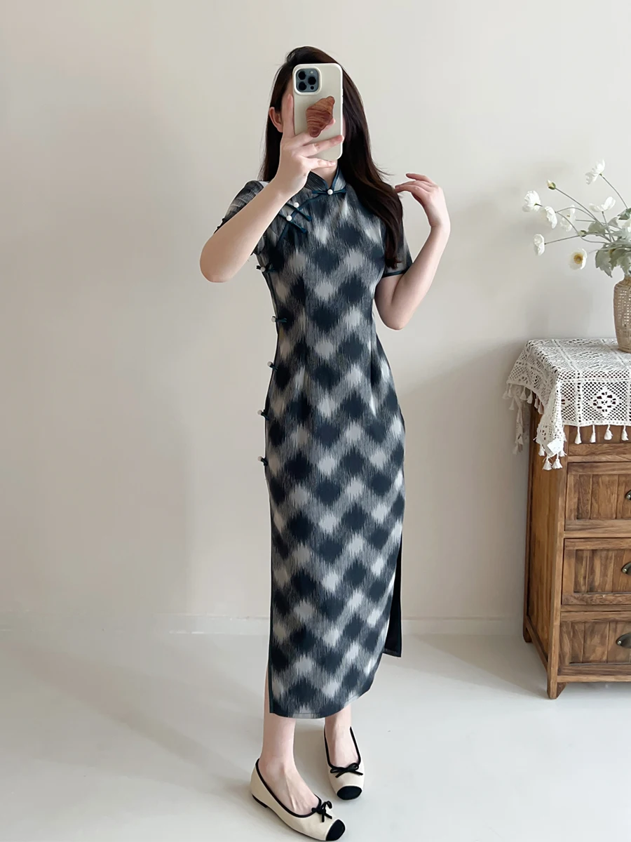 

Young Sle Retro Republic of China id Summer New Arrival Daily Improved High End Aosphere Jiangnan Fu Long Che...