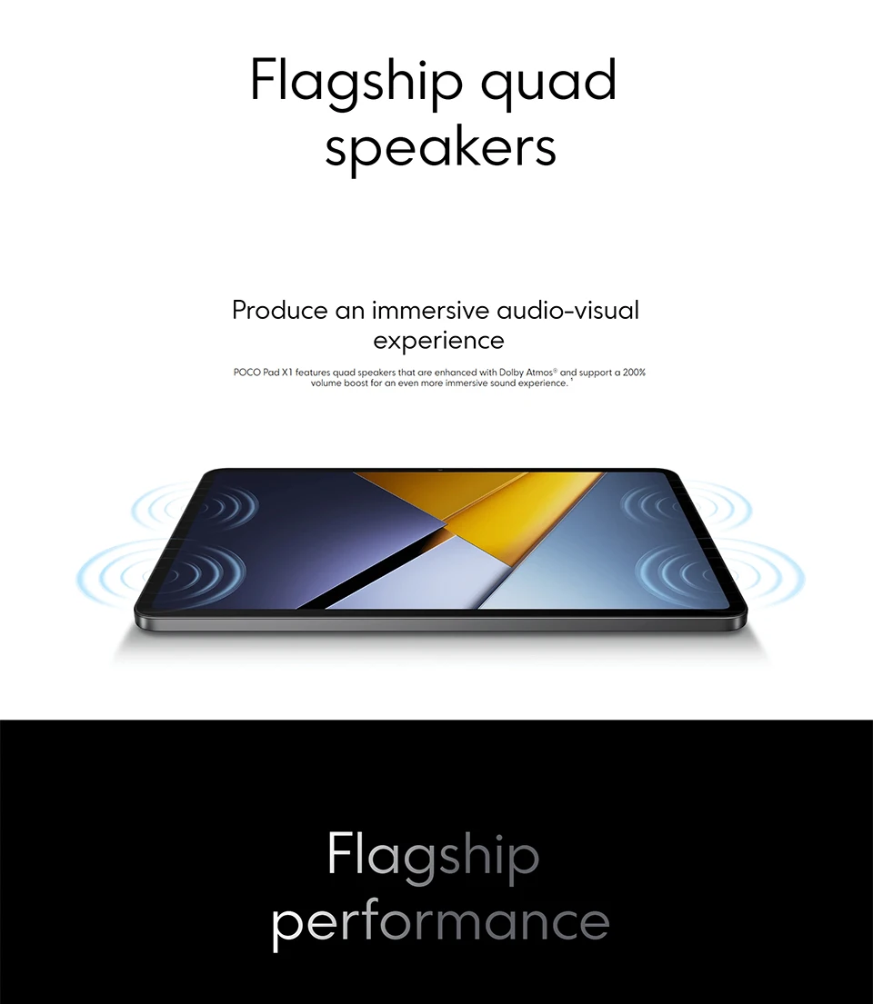 شاشة POCO Pad X1 Global Edition 11.2 بوصة 144 هرتز 3.2K Snapdragon 7 + معالج ثماني النواة من الجيل الثالث 45 وات 8850 مللي أمبير في الساعة #2