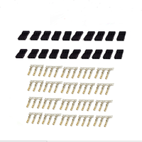 5/10 pairs Jr Futaba Servo Receiver Connector Plug with Lock and Male Female Gold Plated terminals Crimp Pin Kit for RC battery