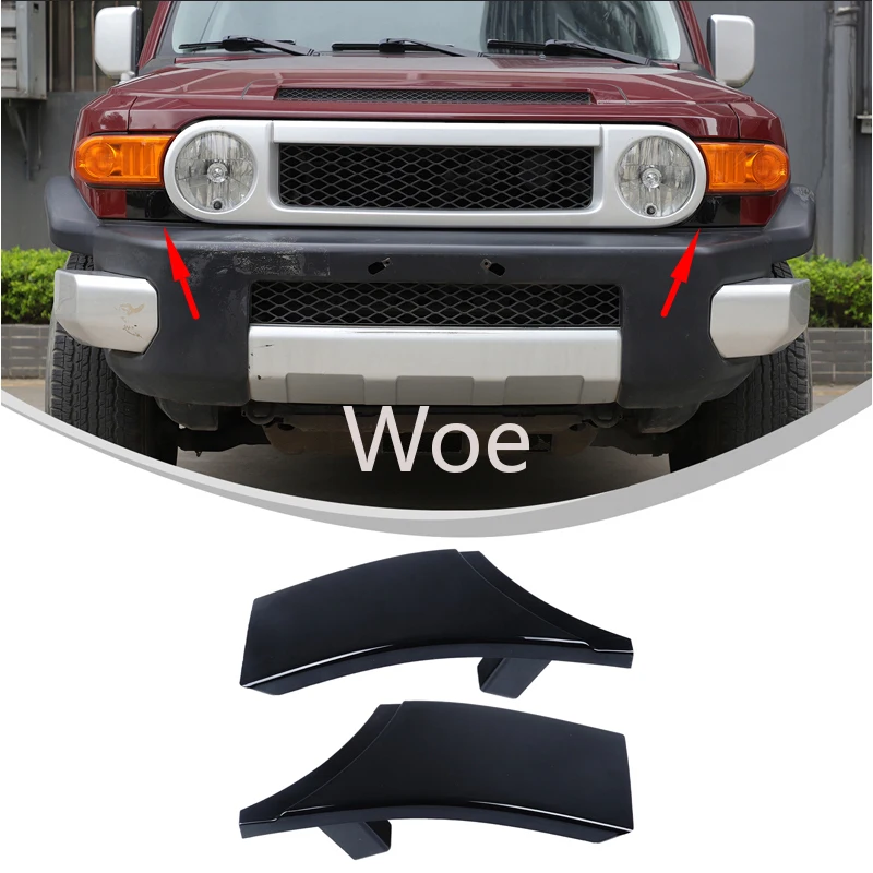 WoeFor Toyota FJ Cruiser 2007-2021 Front bumper grille headlight lower filler cover 52513-35100 52512-35100 Replacement accessor