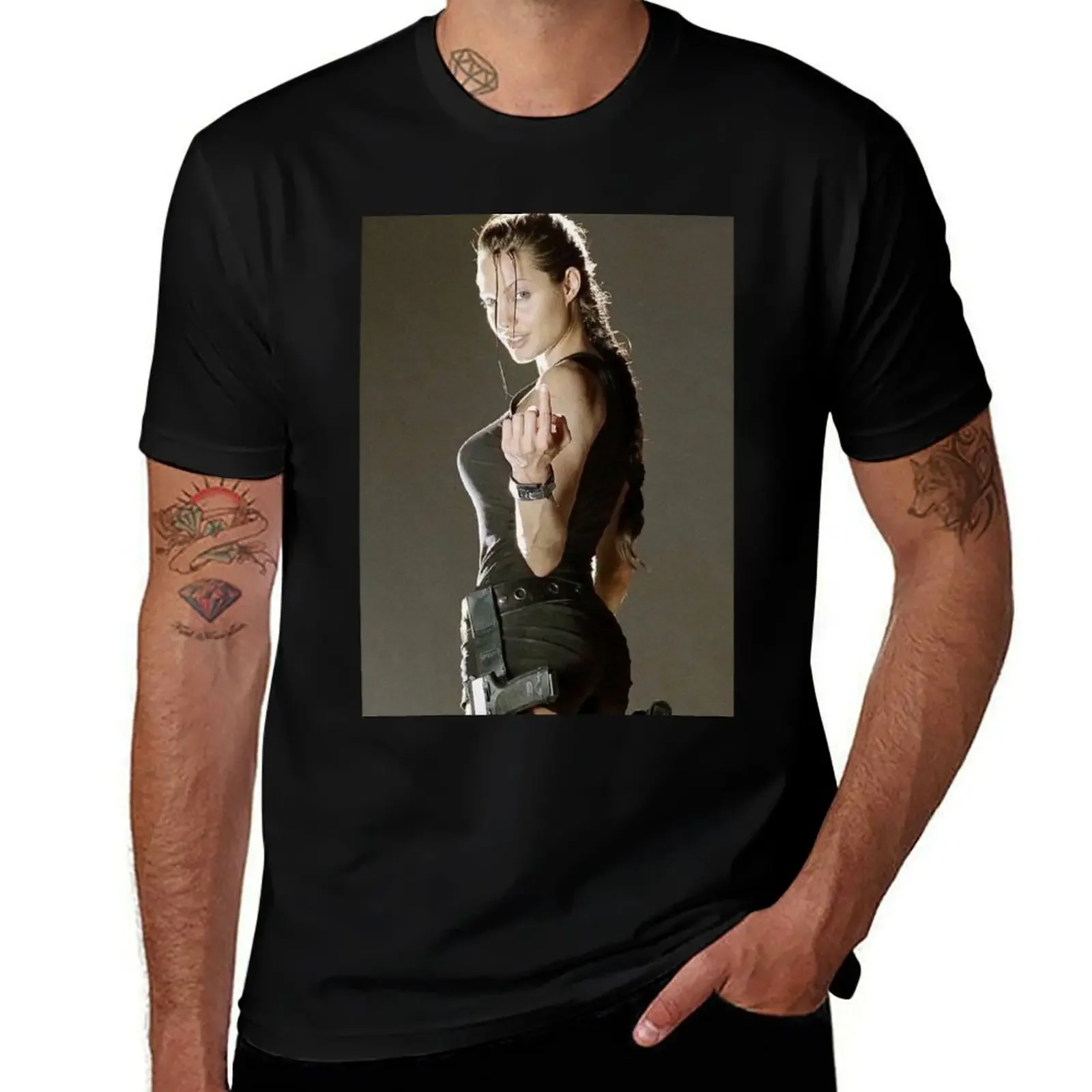 

Art Angelina Jolie Minimalist T-Shirt for a boy vintage t shirts plus sizes blanks clothes for men