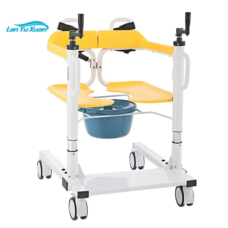 New Product Max Loading 150kg Multi-function Shifting Machine Moving Wheelchair Toilet Chair Shower Chair