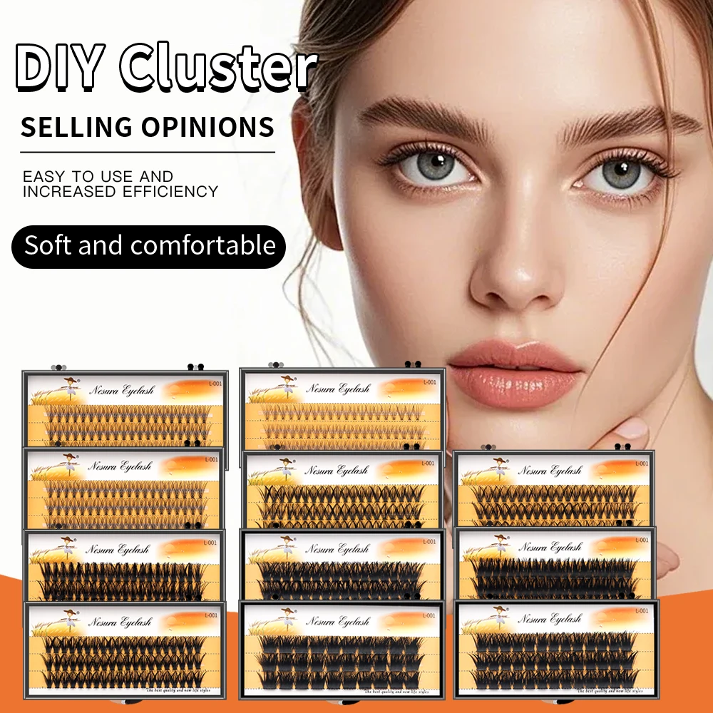 

Grafting World 10D/20D/30D/40D/60D/80D/100D Russian Hot Melt Single Cluster Thick Segmented Natural Extend False Eyelashes