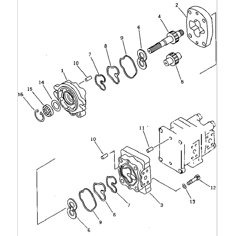 KOMATSU PC08UU-1 BOOM/ARM/BUCKET/BLADE/SWING CYLINDER KIT AND MAIN PUMP MAIN VALVE SWING MOTOR TRAVEL MOTOR SWIVEL JOINT KIT