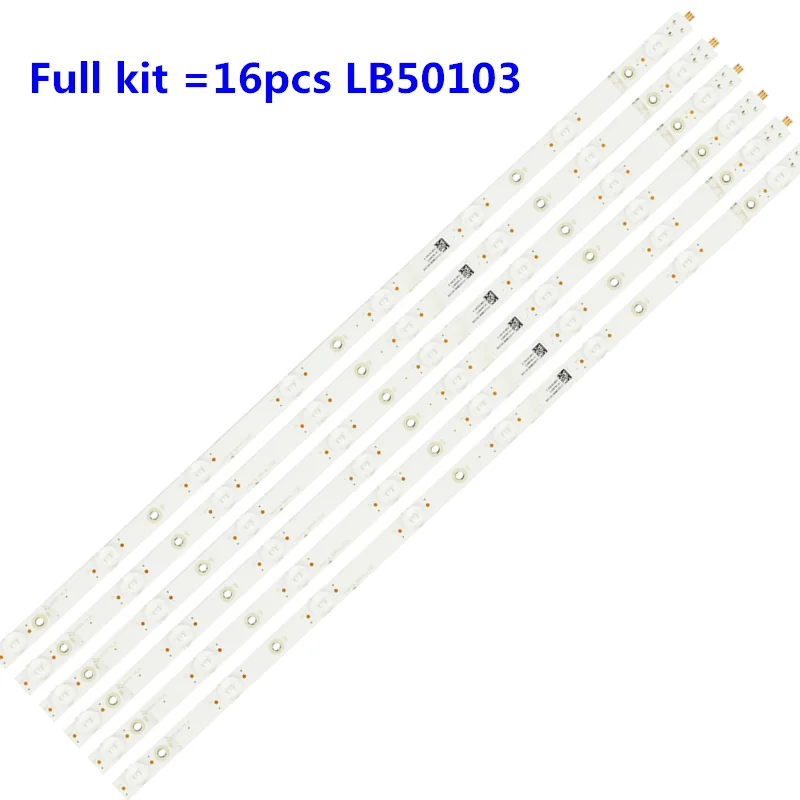 

16pcs Vizio LED Backlight Strips LB50103 V0_00 M507-G1 LTMWQHKV TPT500U1-QVN03.U