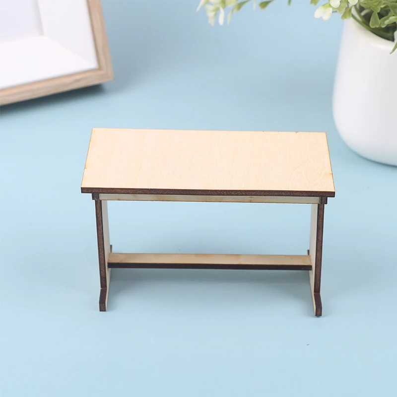 1:12 casa de bonecas em miniatura mesa de escritório mesa de jantar móveis modelo de casa decoração brinquedo casa de boneca acessórios