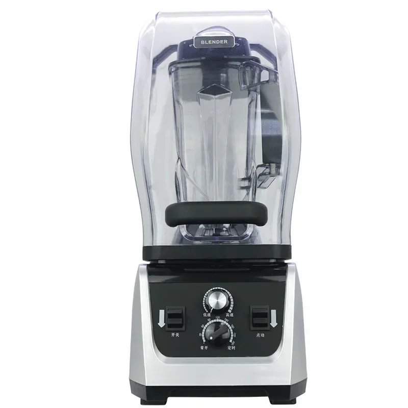 

110V Volt Silent Commercial Smoothie Machine with Cover Shaved Ice Machine Juice Wall Breaking Machine Small Appliances