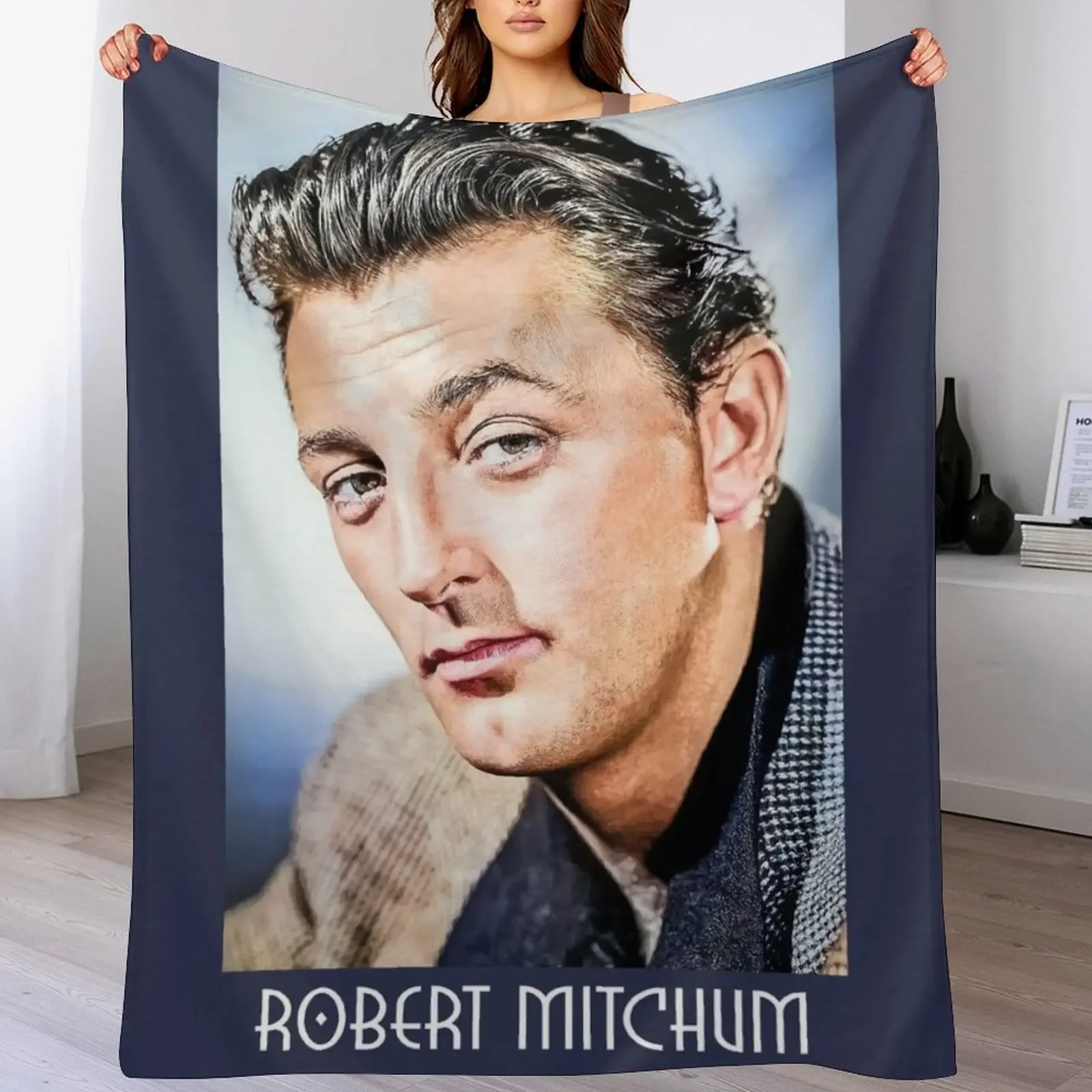 

Robert Mitchum Throw Blanket Summer Thermals For Travel Soft Beautifuls Blankets