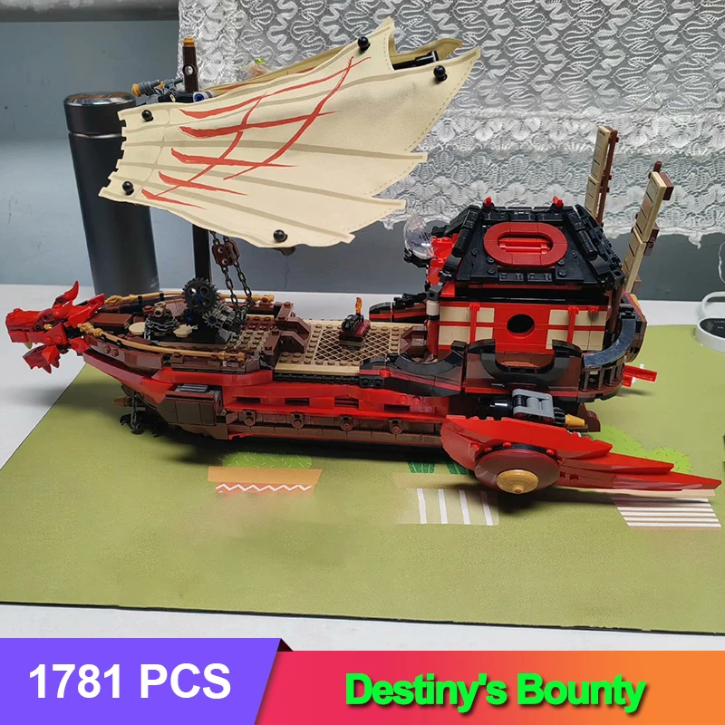 متوافق 71705 Destiny Bounty Ship اللبنات قارب التنين الدير الطوب لعب لصبي الأطفال هدايا عيد الميلاد #2