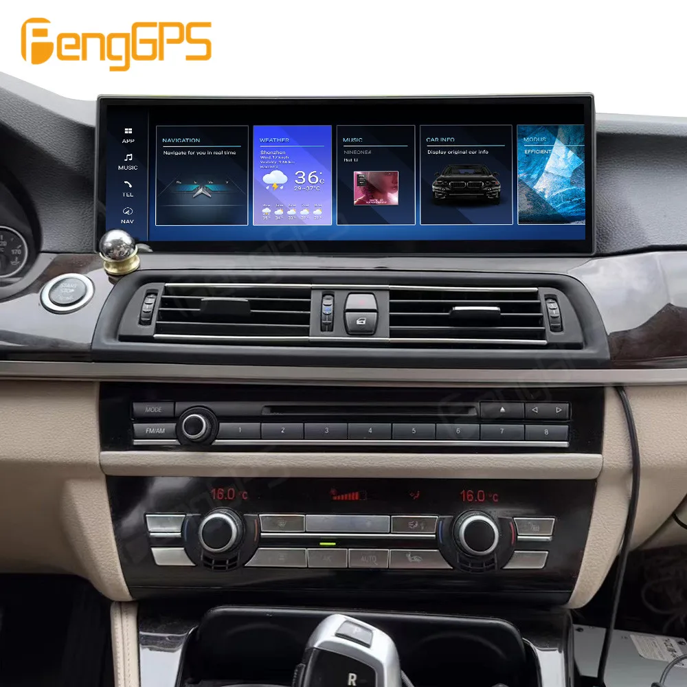 14.5 Inch Android 12 Car Radio For BMW 5 Series F10 2011 - 2017 AC Panel cluster GPS Multimedia Stereo Carplay Player Head Unit