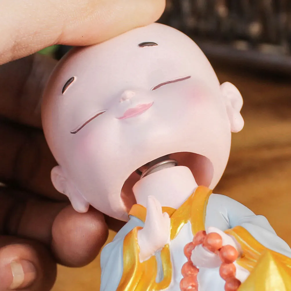 

Small Resin Monk Statue Desktop Ornament Home Office Decorative Table Decor Creative Meditation Monk Sculpture