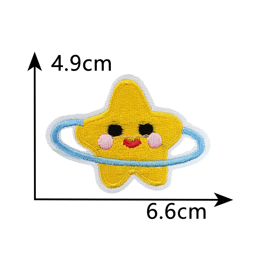 Single sale 1 pcs Star embroidery hot melt adhesive ironing clothing patch can be sewn decorative clothing patch