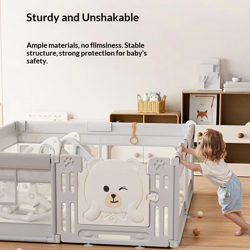 

Fence Playpen Baby Baby Playpen Portable Foldable Safety Gate Indoor Toddler Play Yard Home Safety BPA Free 6 Panel Easy Setup