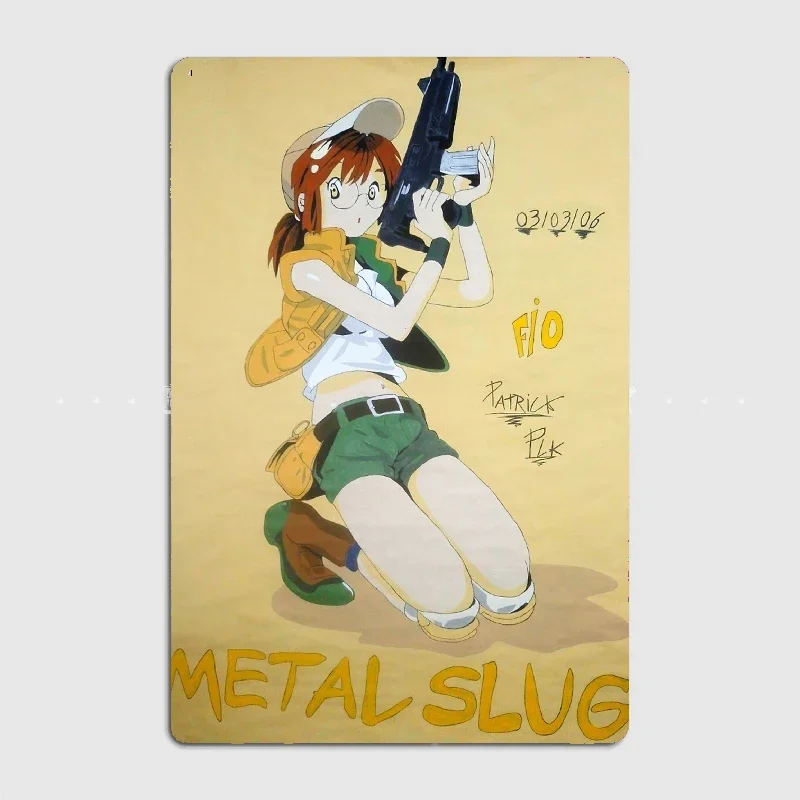 Metal Slug X Posters Metal Plaque Poster Home Decorations Classic Tin Sign Room Decor Wall