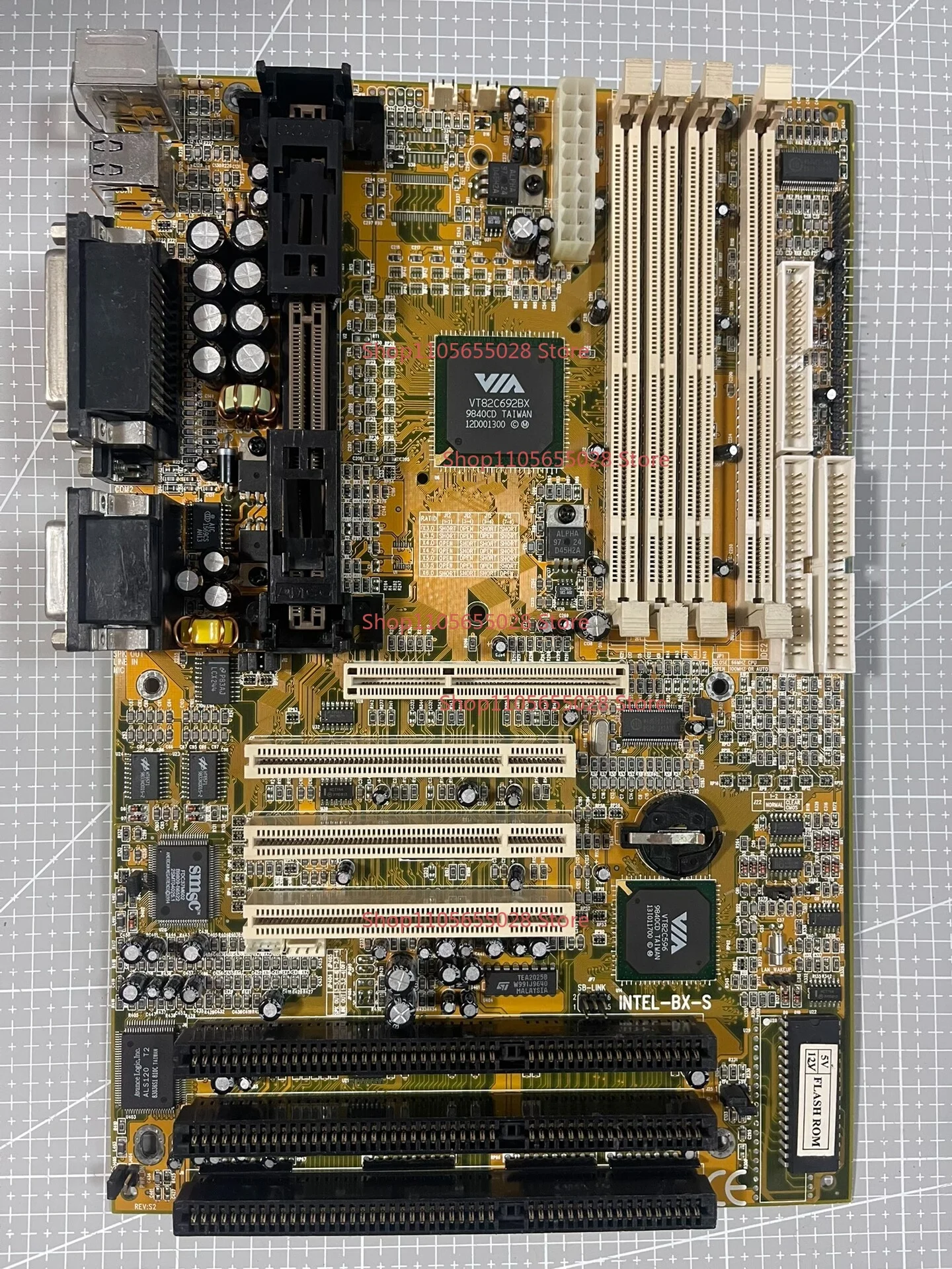 For Intel-BX-S antique computer main board old strange main board original slot1 main board