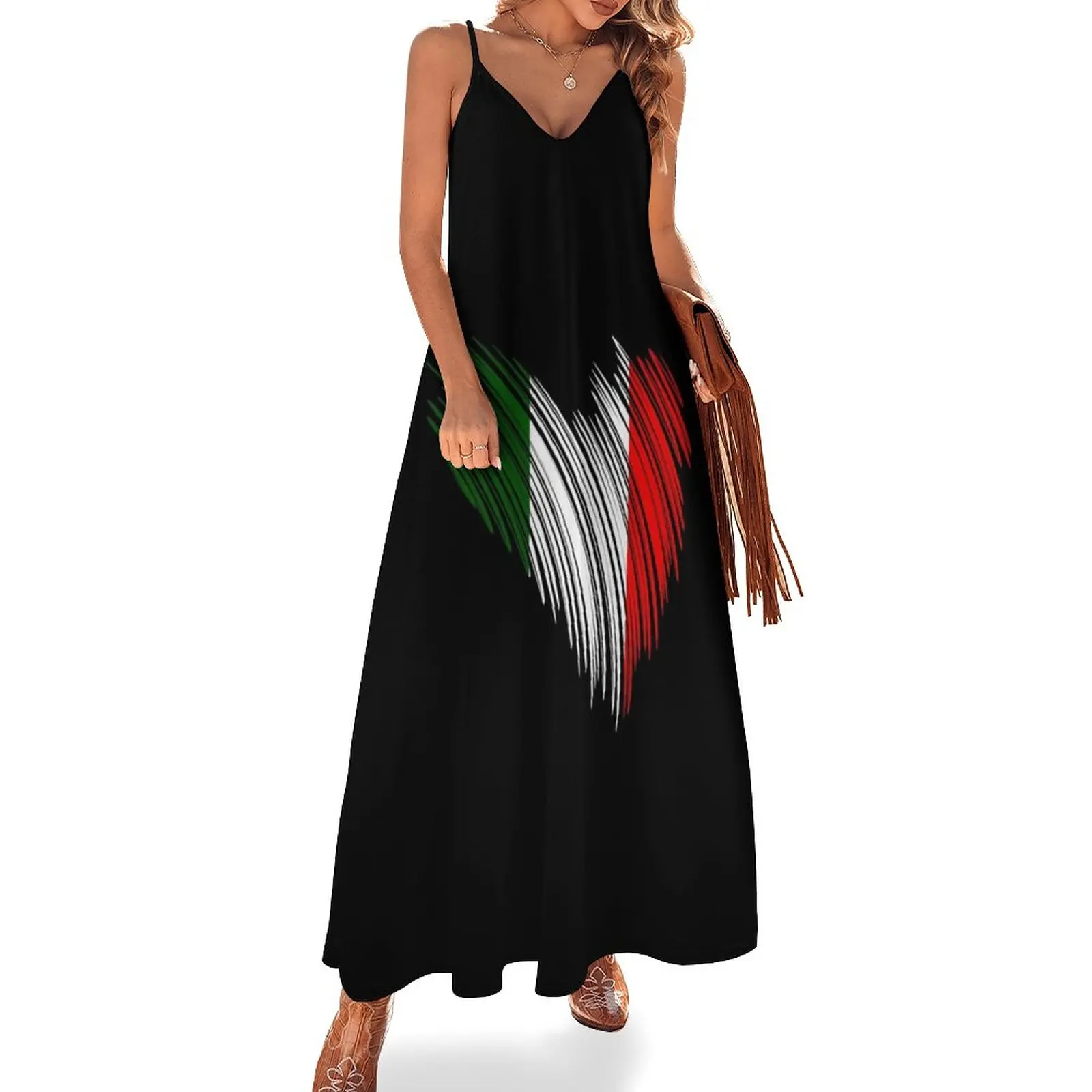 

Italian flag Italy gift idea Sleeveless Dress long dresses for women summer women's dress 2023 luxury dresses summer dress