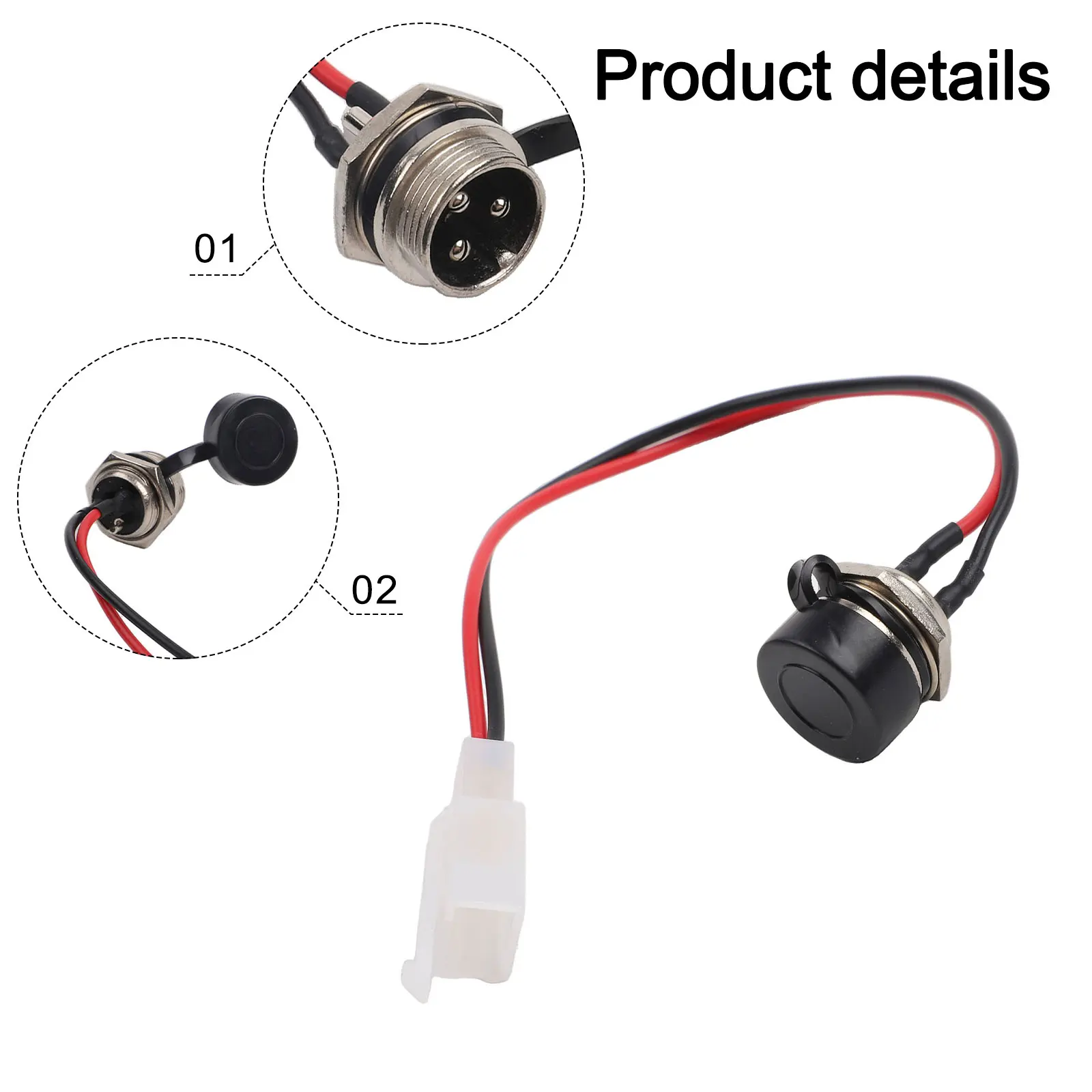 Mobility Scooter Port E-Bike Charger Port Good Conductivity Low Resistance 13mm Inner Diameter Compatible With 12-48 Volt