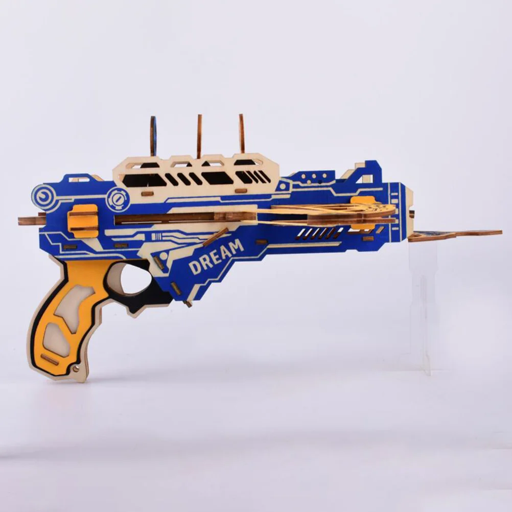 3D Wooden Puzzle Shape Diy Building Kit For Kids Educational Handcraft Wood Assembly Brain Teaser Game Developmental