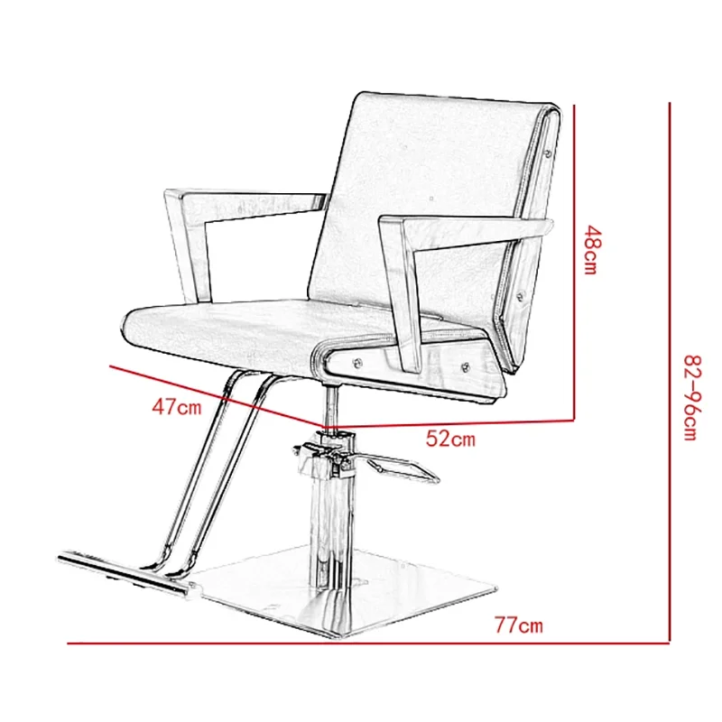 Vintage Display Hair Barber Modern Nordic Comfortable Design Hair Barber Trendy Luxury Aesthetic Sillas Commercial Furniture