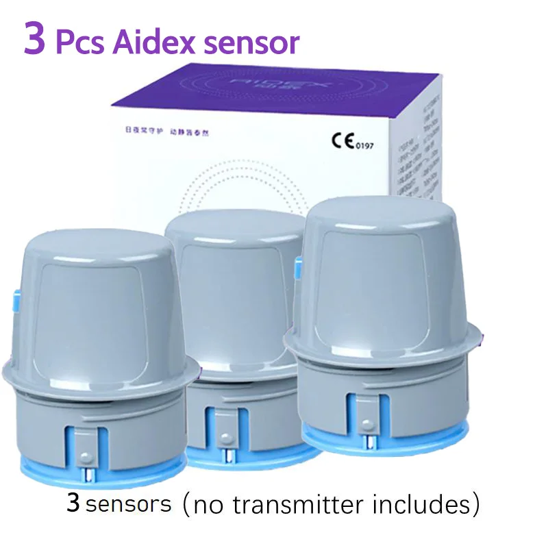 Sensore Aidex Solo 3 Pezzi Monitoraggio In Tempo Reale Sensore Misuratore Di Blucosio Nel Sangue Cgm Accessorio Sensore Di Glucosio Aidex Cgm