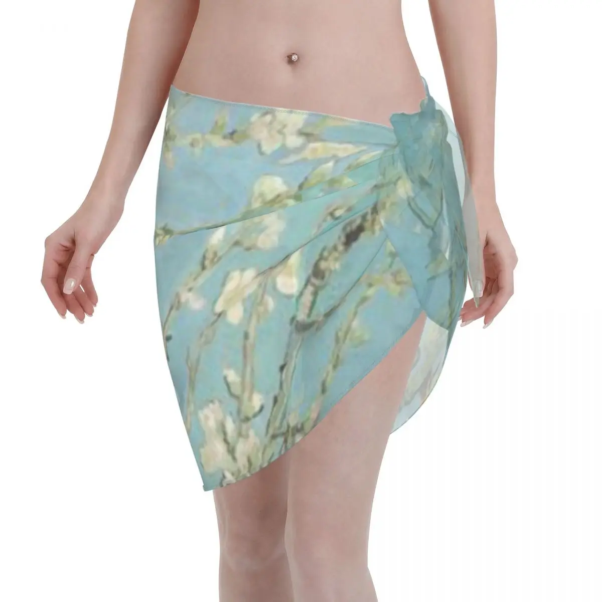 

Promotion Vincent Van Gogh Painting - Almond Blossom Women's Beach Wrap SkirtRooftop Pool Party Beach Pareo