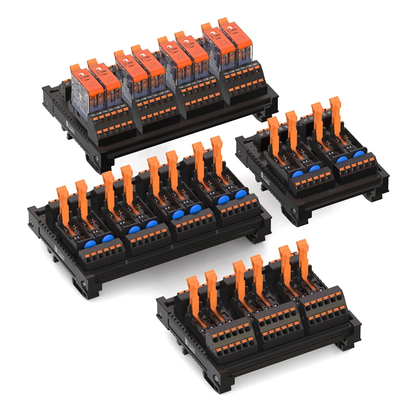 LANBOO J13A Relay Module Integrated 1NO1NC 2NO2NC DIN Rail 4/6/8/12 Channels