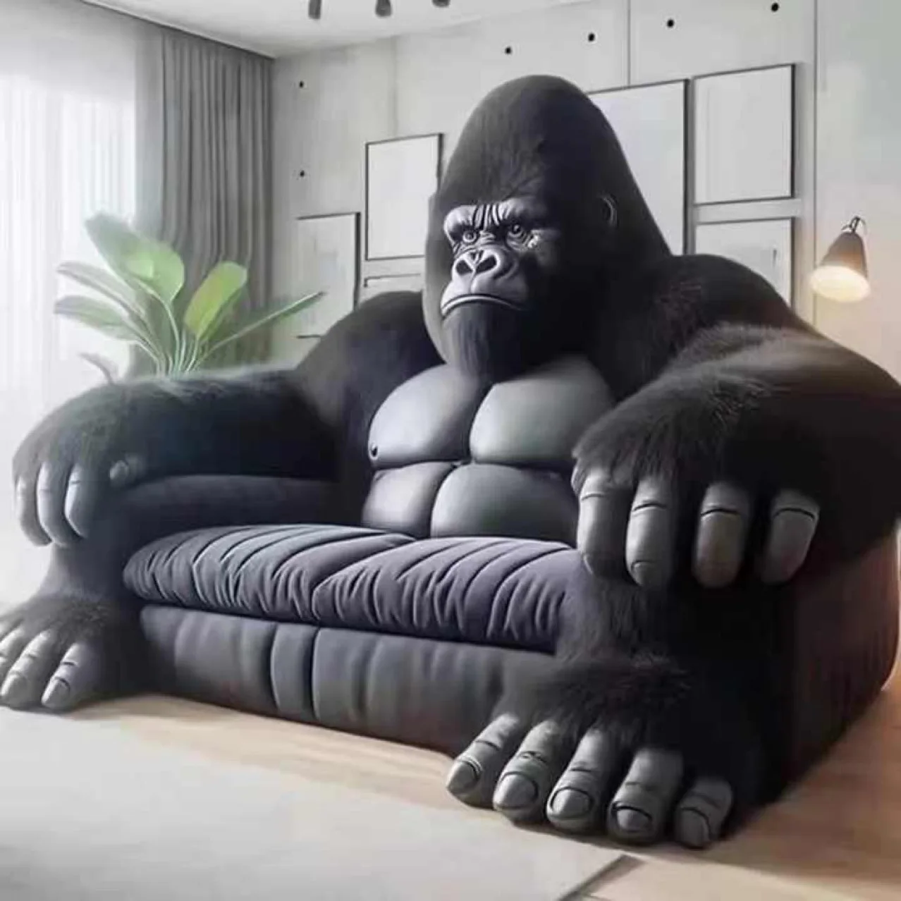 Fashion Tide Play Furniture Series Gorilla Sofa Tide Play Furniture