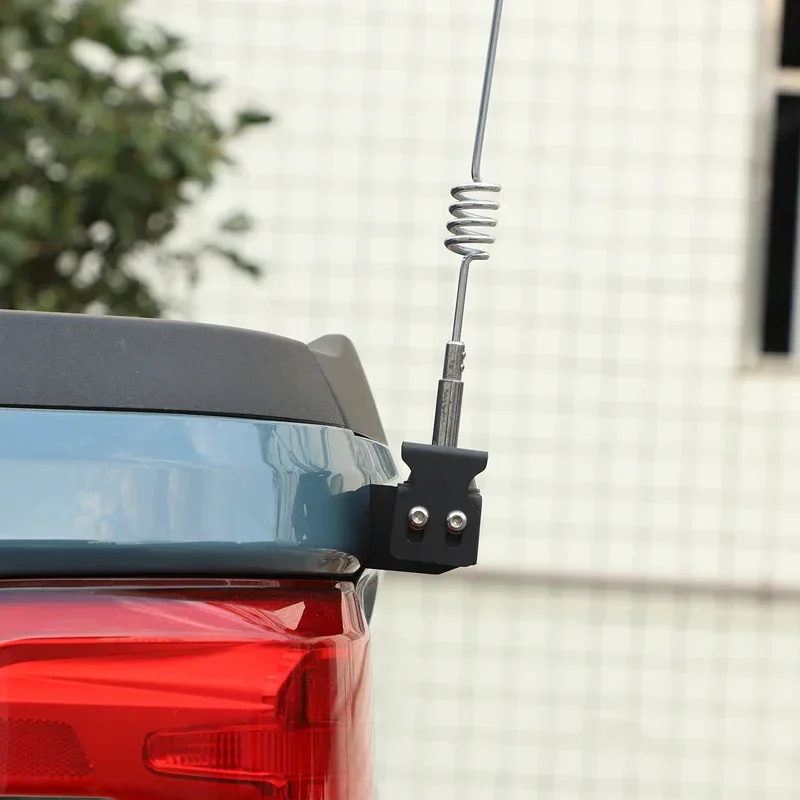 For Ford Maverick 2022-2024 Carbon Steel Black Car Trunk Rear Tailgate Antenna Bracket Base Car Accessories