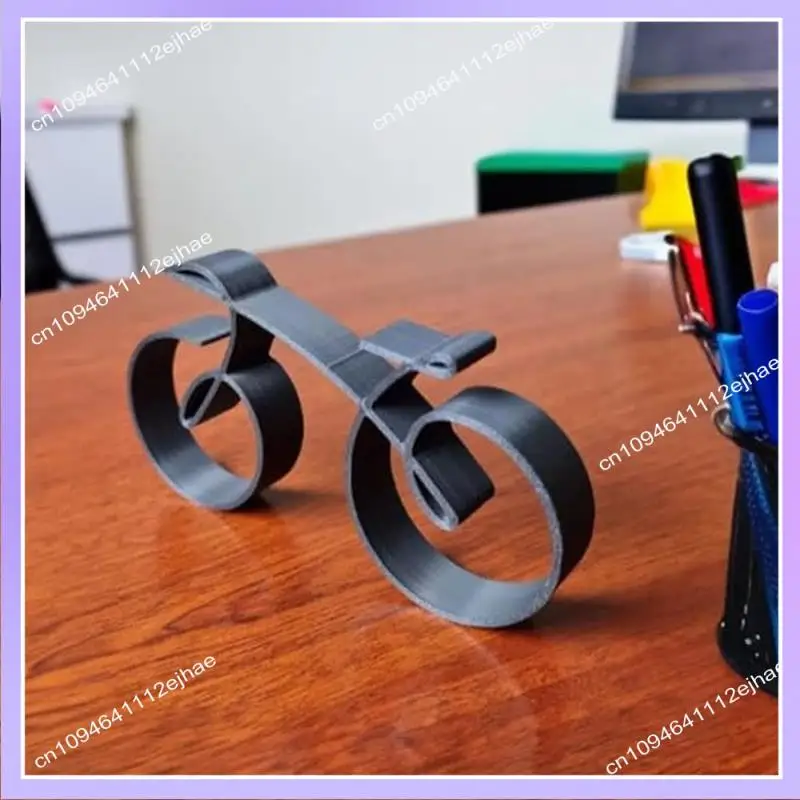 Escultura de bicicleta N83R estilo enmarcado de alambre, escultura artística de línea de bicicleta negra, decoración artística de bicicleta, para amantes de la bicicleta para mujeres duraderas