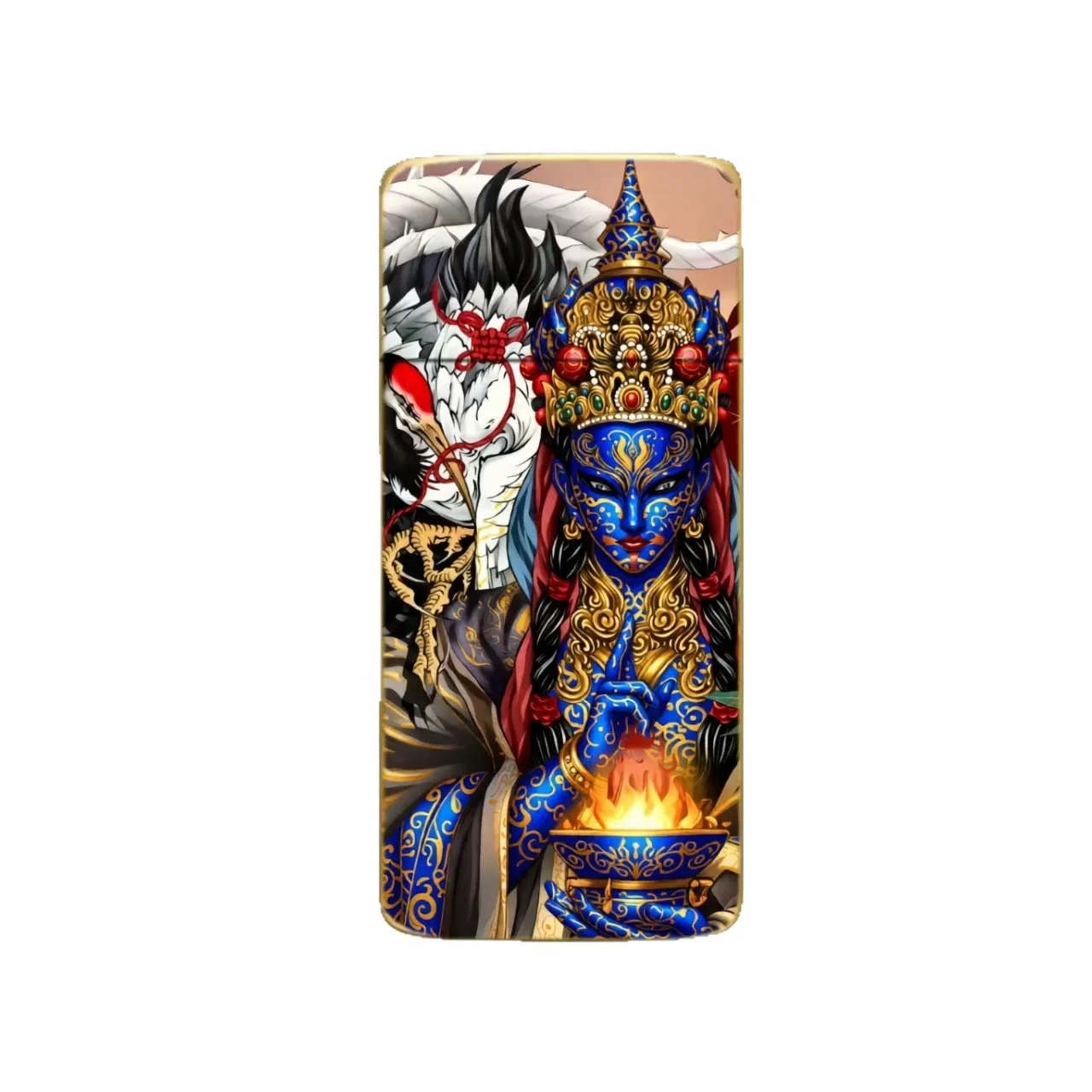 Guofeng nouveau briquet gonflable Ultra-mince en métal, artisanat de couleur émaillée personnalisé, cadeau haut de gamme et exquis