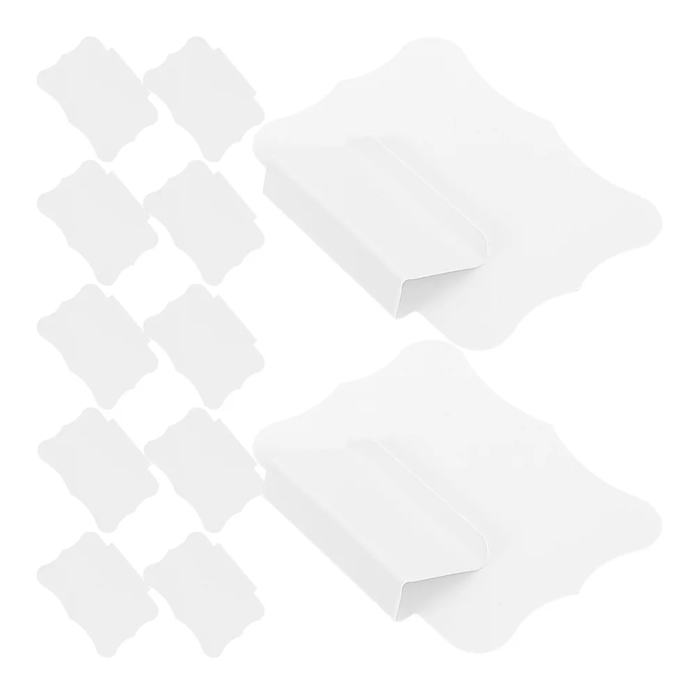 12 قطعة علامات عرض القائمة مقاطع تسجيل بلاستيكية قابلة لإعادة الاستخدام قابل للمسح أصحاب الأسعار لمحلات البيع بالتجزئة سوبر ماركت عرض الإعلان #5