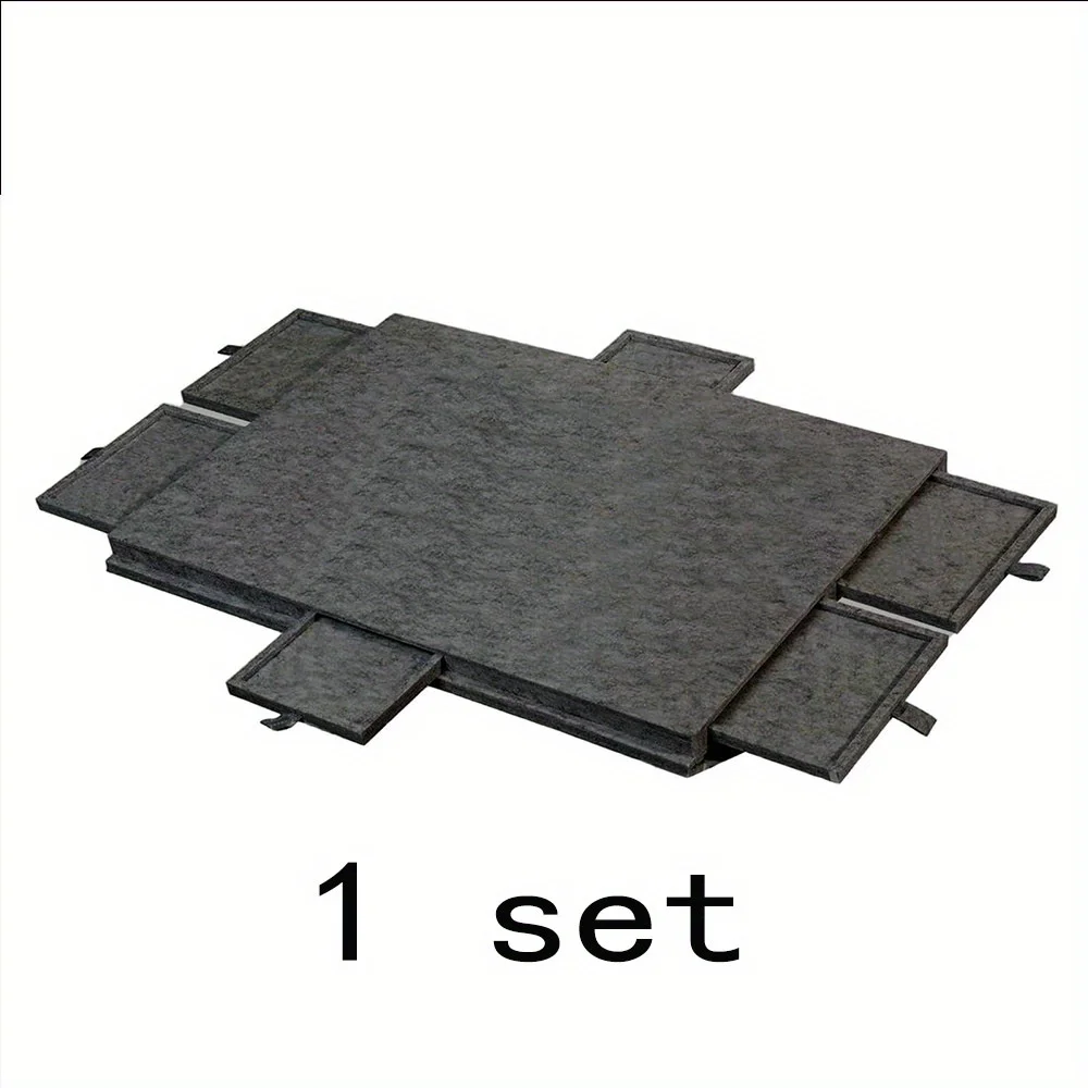 1 set draagbaar vilten puzzeltafelbord - opvouwbaar met beugelafdekking, opbergorganisator voor thuiskantoor voor puzzel- en knutselbenodigdheden