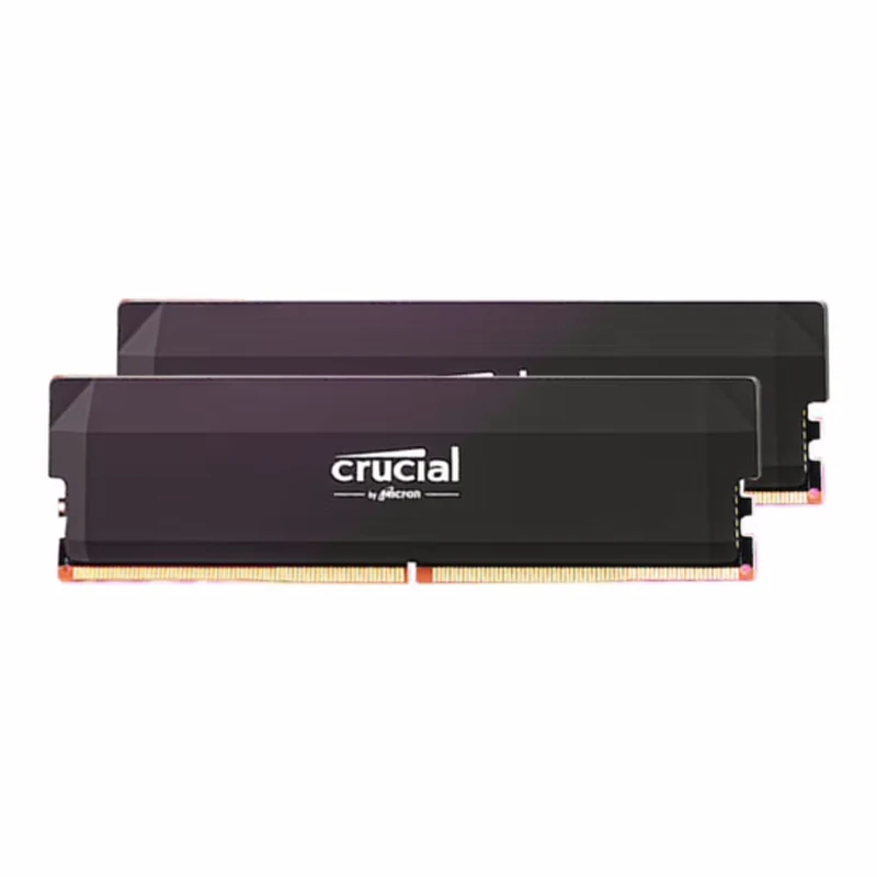 Zestaw pamięci RAM Crucial Pro DDR5 32 GB (2x16 GB) 6000 MHz 6400 MHz Overclocking Pamięć do gier stacjonarnych, kompatybilna z Intel XMP 3.0 i AMD Expo