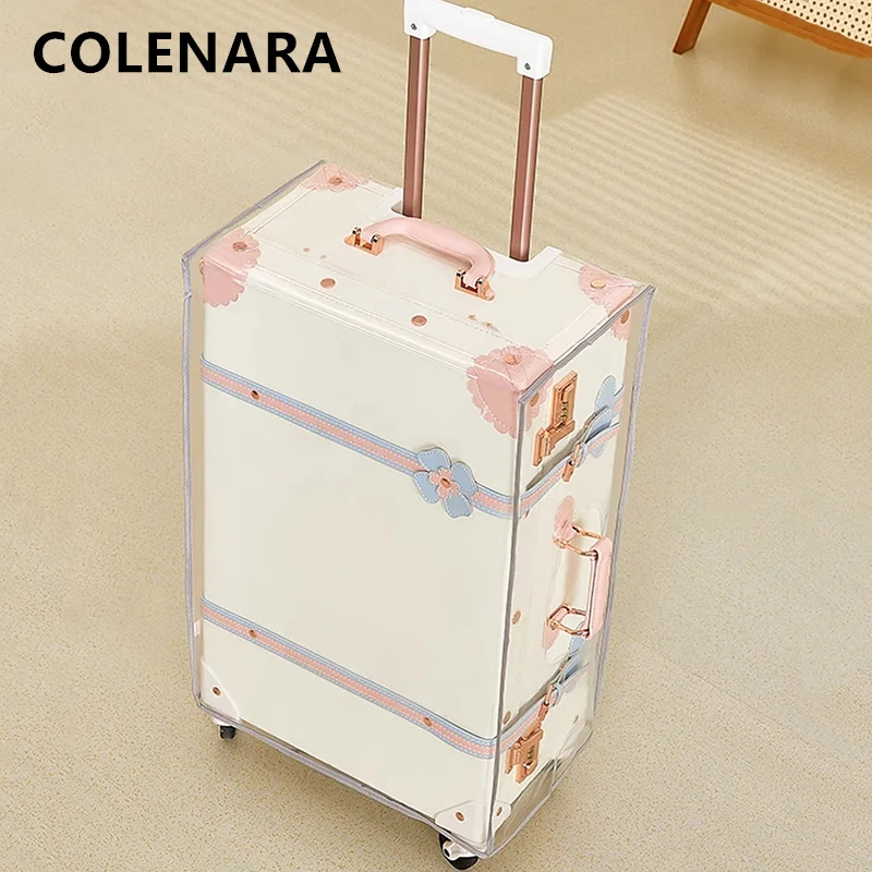 COLENARA Women's Suitcase Set Student Boarding Box Large Capacity Trolley Case 20