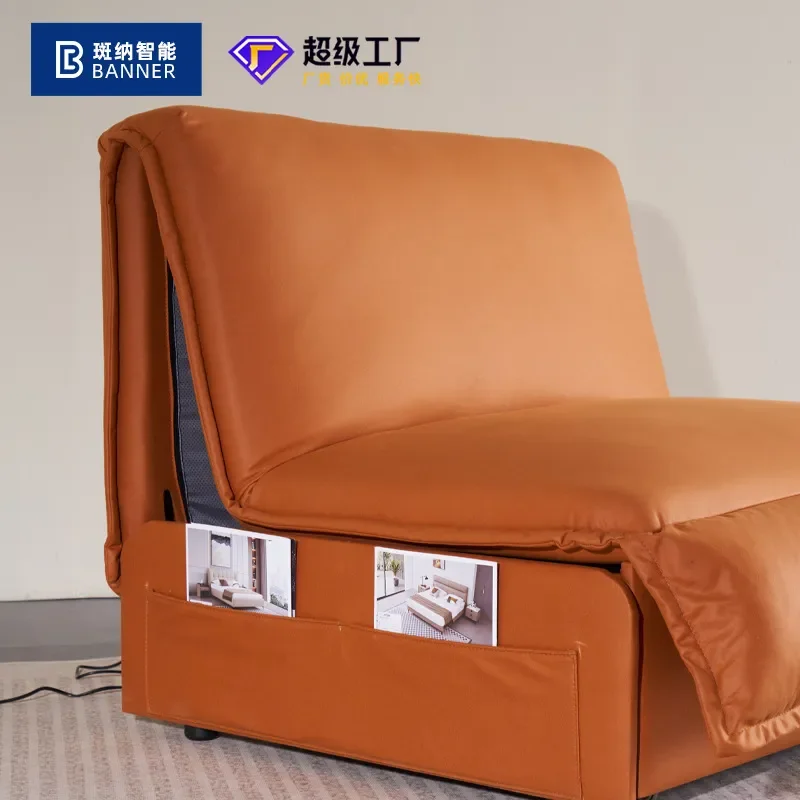 Electric Sofa Bed with Stretch Function Small Apartment Living Room Home Relaxation Single Lazy Technology Cloth