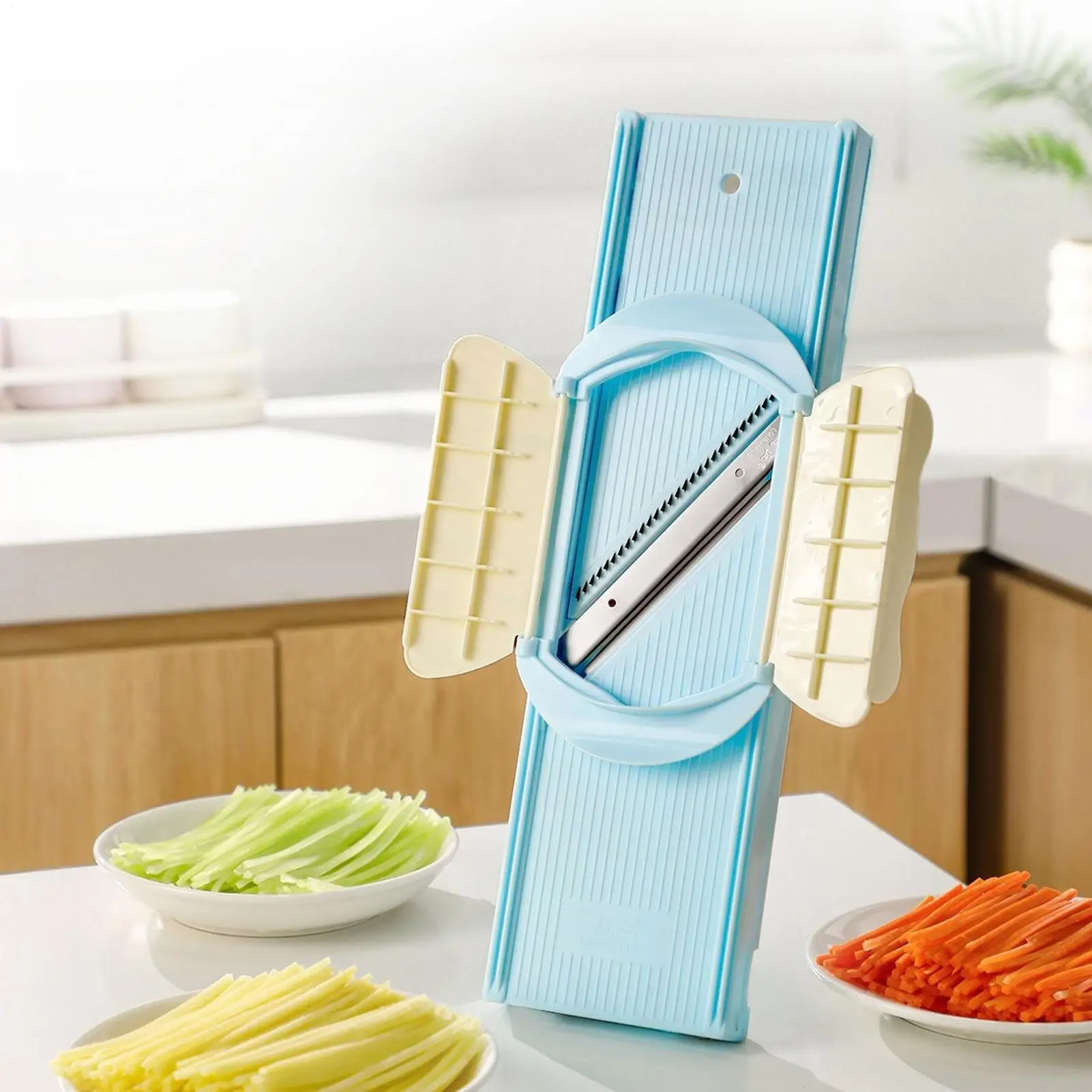 Cucumber Slicer With Hand Guard Manual Kitchen Cutter Tool Kitchen Slicer For Potato Carrot Zucchini Cabbage Food Prep
