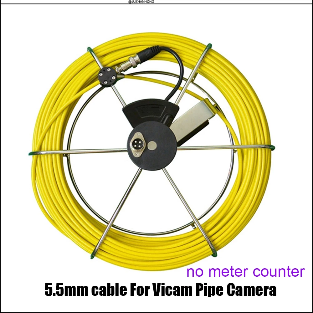 5.5mm Hard Pipe Camera Cable Replace Repair For Vicam Brand Drain Inspection Camera No Meter Counter