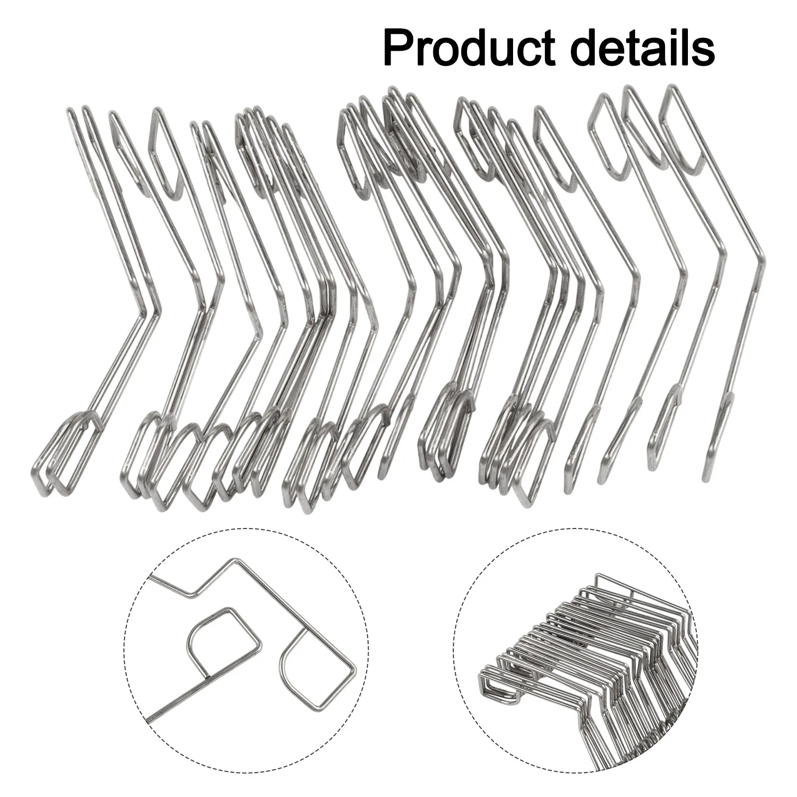 25 Pack Stainless Steel Fence Wedges Anti-Rattle Clips For Outdoor Panels 3.7x0.8 Inch Quiet Stabilizers Fixed Tree Branch