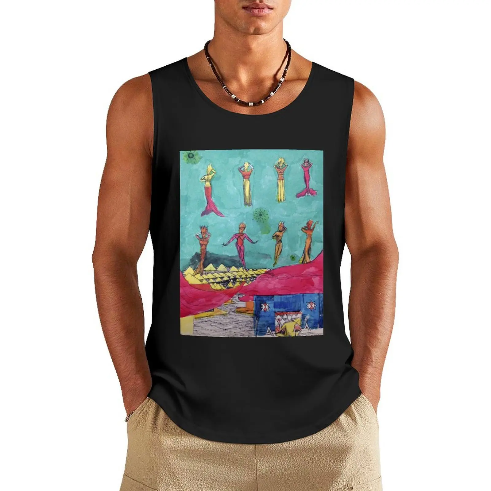 

Pasaquoyan Town Tank Top gym clothes man sleeveless t-shirts for men summer clothes for men bodybuilding