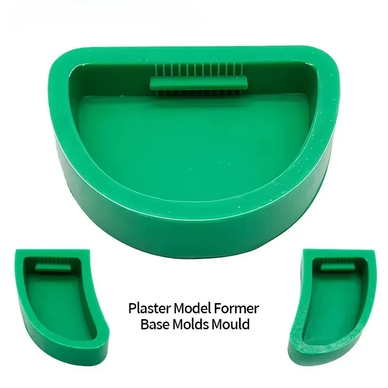 5Pcs Dental Lab Silicone Plaster Model Former Base Molds Mould On Stone Model Work Dental Tray, Dental Materials