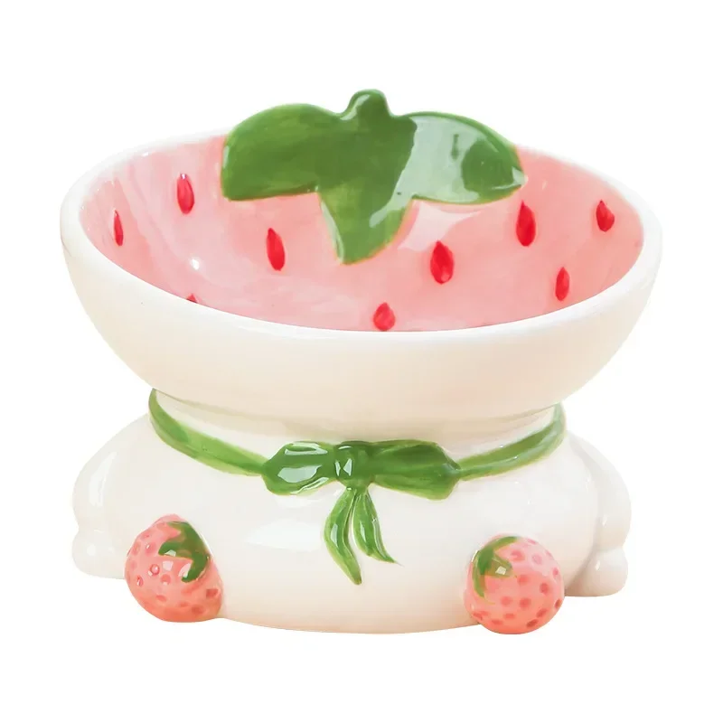 

Neck Protection Diagonal Mouth Protection Cervical Neck Dog Bowl High Foot Pet Supplies Cat Ceramic Cat Cat Food