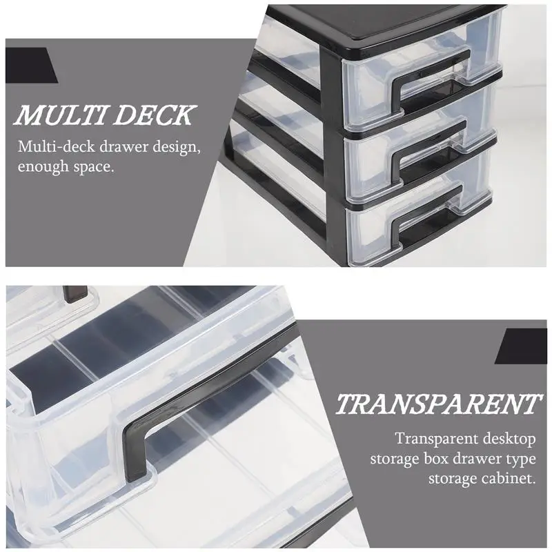 Three-layer Storage Drawers Plastic Dresser Drawers 4 Drawer Storage Drawer Type Closet Organizer Multi-layer Storage Shelf Rack