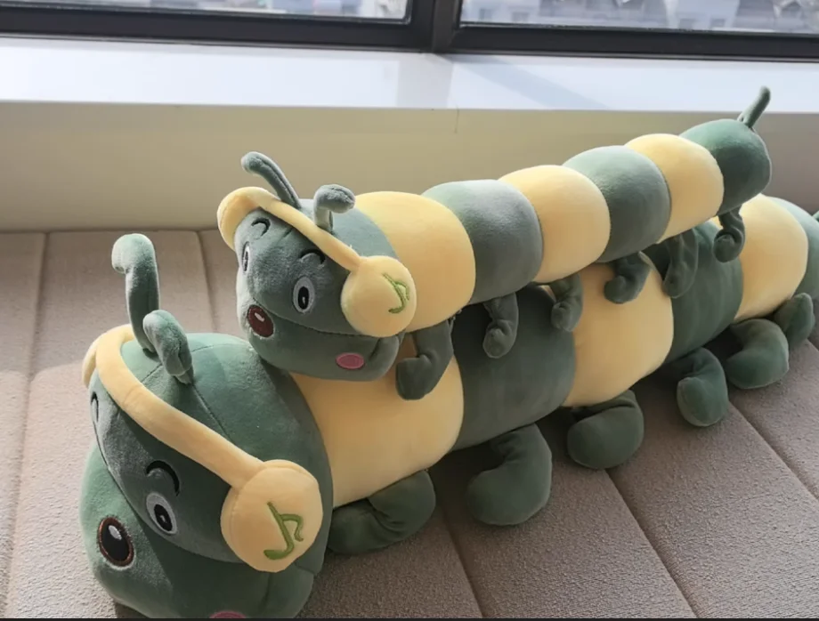 

[New]40~90cm Colorful catoon caterpillar plush toy doll soft comfy insect pillow cotton worm bug model sofa car cushion kid gift
