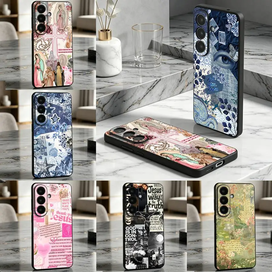 Devotional Decor Print Phone Cover Case for Samsung Galaxy A34 A73 A24 A20s A13 A14 A17 A12 A27 A52 A15 A35 A04 A51 A71 A16 A05