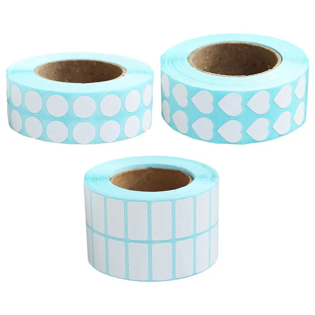 

3 Rolls White Labels Stickers to Write on Name Tags Sticker for Students Teachers Classroom Organization Self-Adhesive Sorting