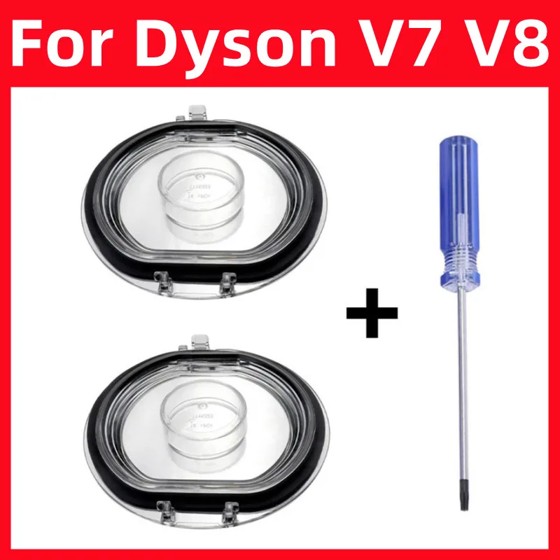 Dust Bin Base Lid For Dyson V7 V8 Robotic Vacuum Cleaner Bottom Bin Lid Cordless Vacuum Bin Base Cover Sealing Ring Cap